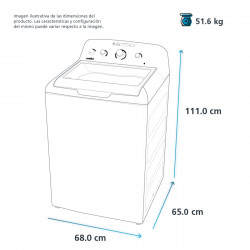 LAVADORA MABE 21 KG AUTOMATICA