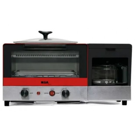 HORNO TOSTADOR DISA HOME 3 EN 1 ROJO 9 LTS