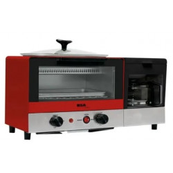 HORNO TOSTADOR DISA HOME 3 EN 1 ROJO 9 LTS