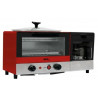 HORNO TOSTADOR DISA HOME 3 EN 1 ROJO 9 LTS